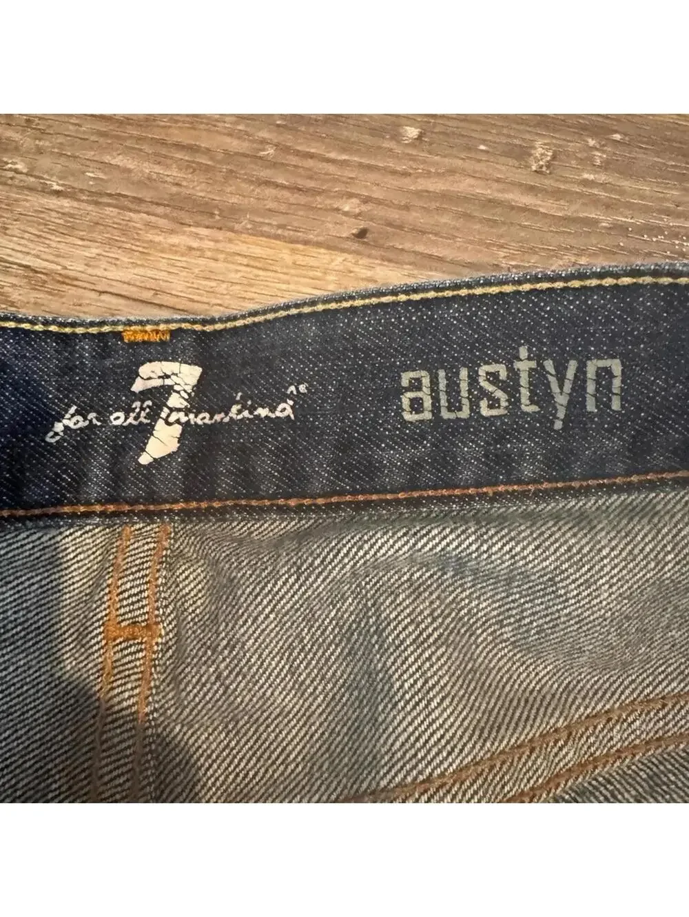 7 for All Mankind Austyn Men's Dark Wash Denim Jeans Sz 36 X 32 EUC